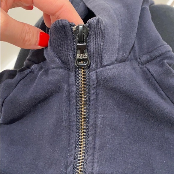 Kids Hugo Boss Zip Hoodie - Picture 4 of 6